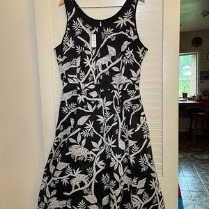 Talbots Black and Beige Dress size 16